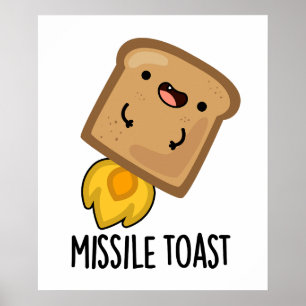 Affiche Canons Mistletoe Drôle Toast Missile