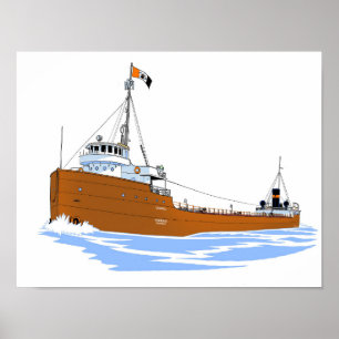 Affiche Canopus (Interlake), cargo des Grands Lacs