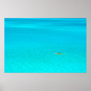 Affiche Canot à balai à Bora Bora imprimer l'affiche