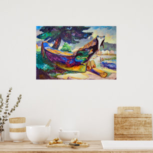 Affiche Canot de guerre indien Emily Carr
