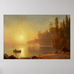 Affiche Canot indien par Albert Bierstadt