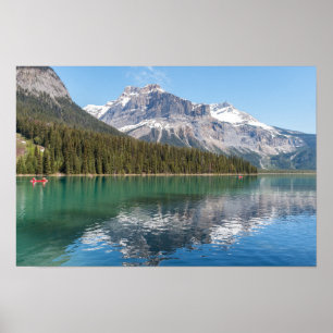 Affiche Canot sur le célèbre lac Emerald - Yoho NP, Canada