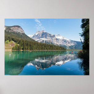Affiche Canot sur le célèbre lac Emerald - Yoho NP, Canada