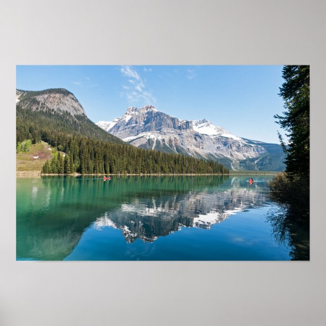 Affiche Canot sur le célèbre lac Emerald - Yoho NP, Canada (Devant)