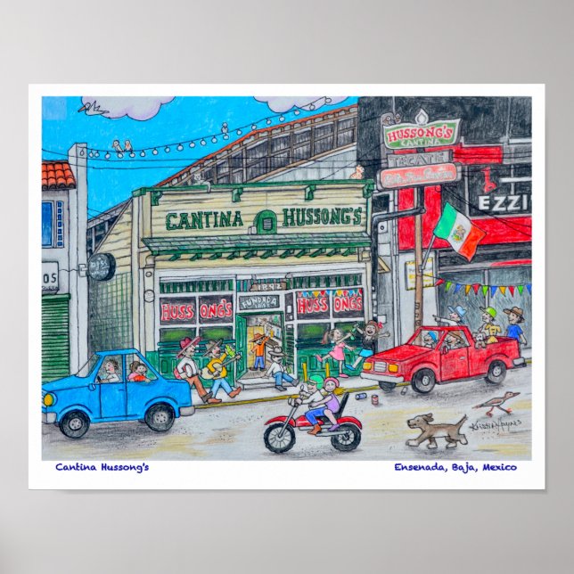 Affiche Cantina, Hussongs (Devant)
