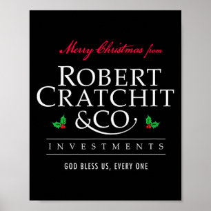 Affiche Cantique de Noël Robert Bob Cratchit Ebenezer Scro