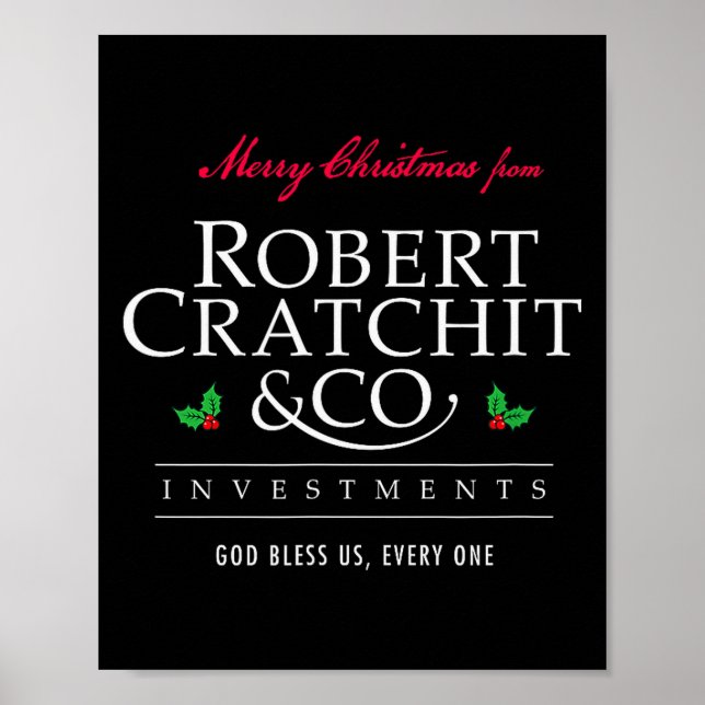 Affiche Cantique de Noël Robert Bob Cratchit Ebenezer Scro (Devant)