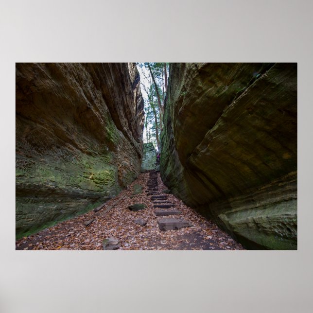 Affiche Cantwell Cliffs, Hocking Hills State Park, Ohio (Devant)