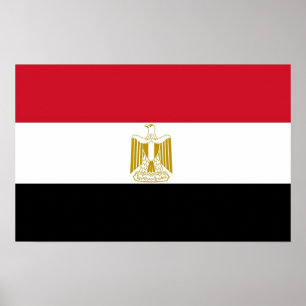Affiche Canvas Print with Flag of Egypt