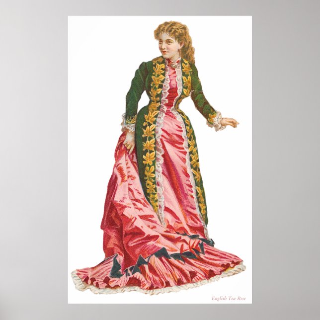 AFFICHE CANVAS WALL ART - FRANÇAIS THÉ ROSE - CADEAUX (Devant)