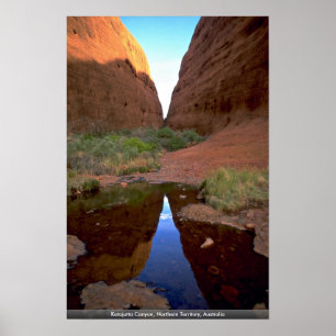 Affiche Canyon de Katajutta, territoire du nord, Australie