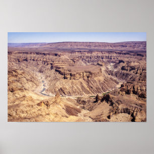 Affiche Canyon de la rivière Fish dans le sud de la Namibi