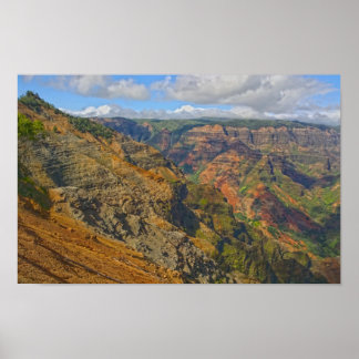 Affiche Canyon de Waimea, Kauai, Hawaï
