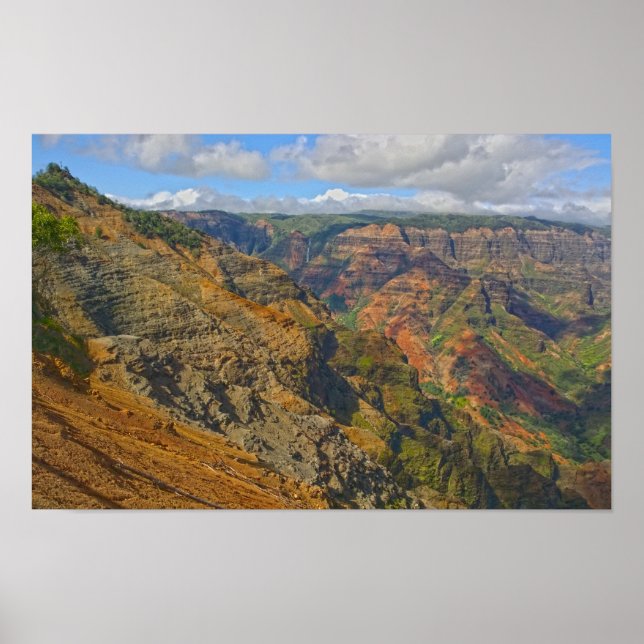 Affiche Canyon de Waimea, Kauai, Hawaï (Devant)