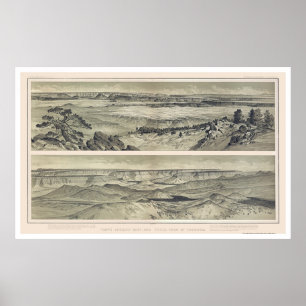 Affiche Canyon grand de la copie 1882 de Mt. Trumbull