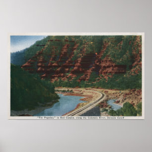 Affiche Canyon rouge, le Colorado