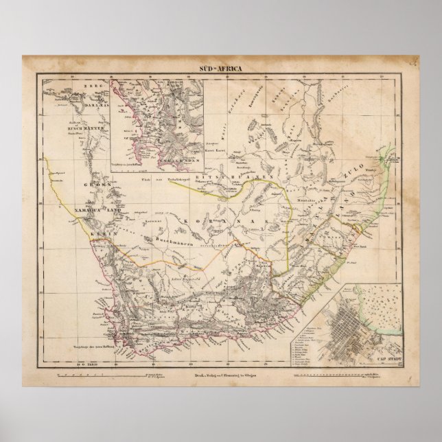 Affiche Cap, Afrique du Sud 2 (Devant)