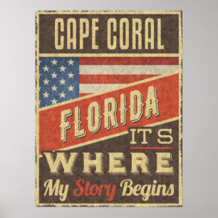Affiche Cap Coral Floride