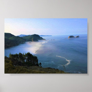Affiche Cap Meares, Oregon Coast
