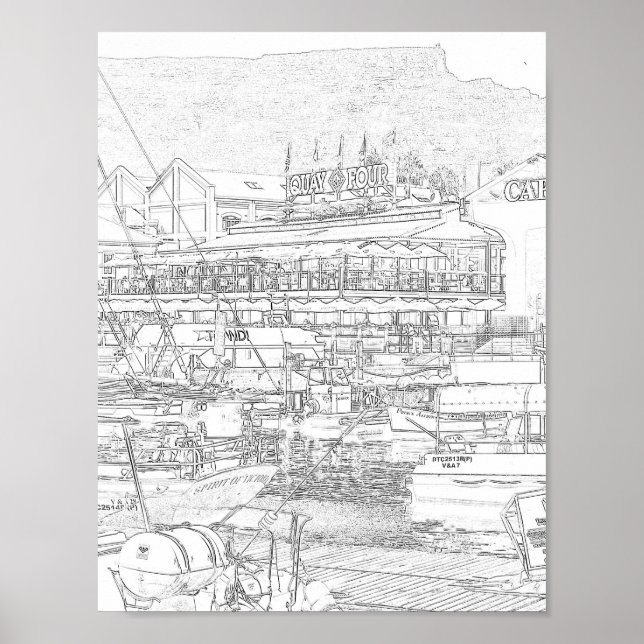 Affiche Cap Table Mountain V&A Waterfront (Devant)