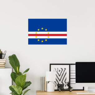 Affiche Cap Verde flag
