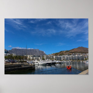 Affiche Cap Waterfront Afrique du Sud SA Architecture