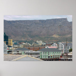 Affiche Cap Waterfront Area Cityscape Afrique du Sud