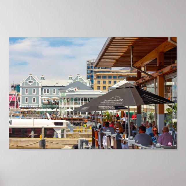 Affiche Cap Waterfront Area Cityscape Afrique du Sud (Devant)