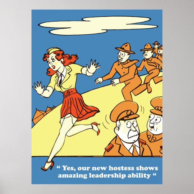 Affiche Capacité de leadership incroyable, humour de l'arm (Devant)