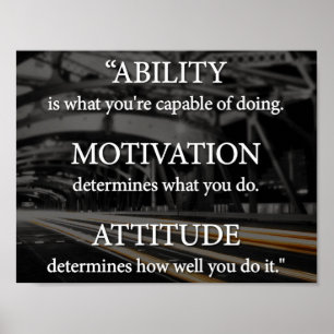 Affiche Capacité, motivation, attitude