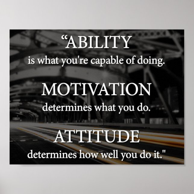 Affiche Capacité, motivation, attitude (Devant)