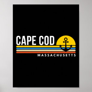 Affiche Cape Cod Machusetts Ma Souvenirs Rétro Vintage Boa