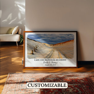 Affiche Cape Cod National Seashore Massachusetts Aquarelle