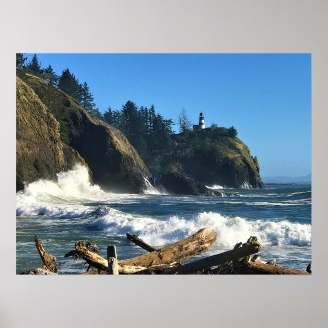 Affiche Cape Disappointment Lighthouse, Washington (Devant)