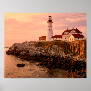 Affiche Cape Elizabeth   Portland Head Light   Maine