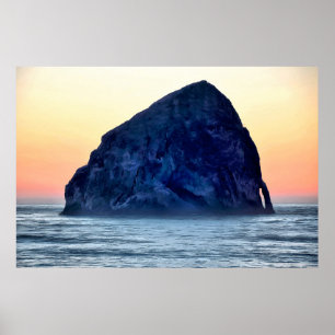 Affiche Cape Kiwanda Haystack Rock au coucher du soleil en