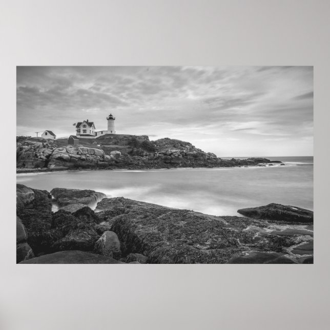 Affiche Cape Neddick Nubble Lighthouse, York, USA (Devant)