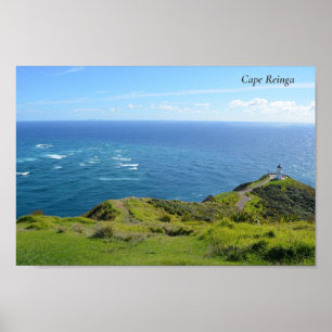 Affiche Cape Reinga / Te Rerenga Wairua, Nouvelle-Zélande