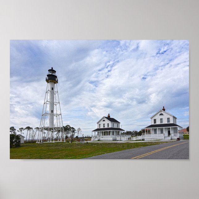 Affiche Cape San Blas, Floride, Phare, Floride (Devant)