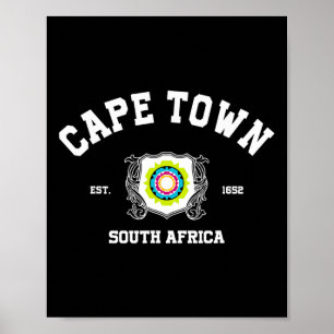 Affiche Cape Town Afrique du Sud Ville Photographie Vacanc