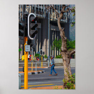 Affiche Cape Town City View ZA Afrique du Sud