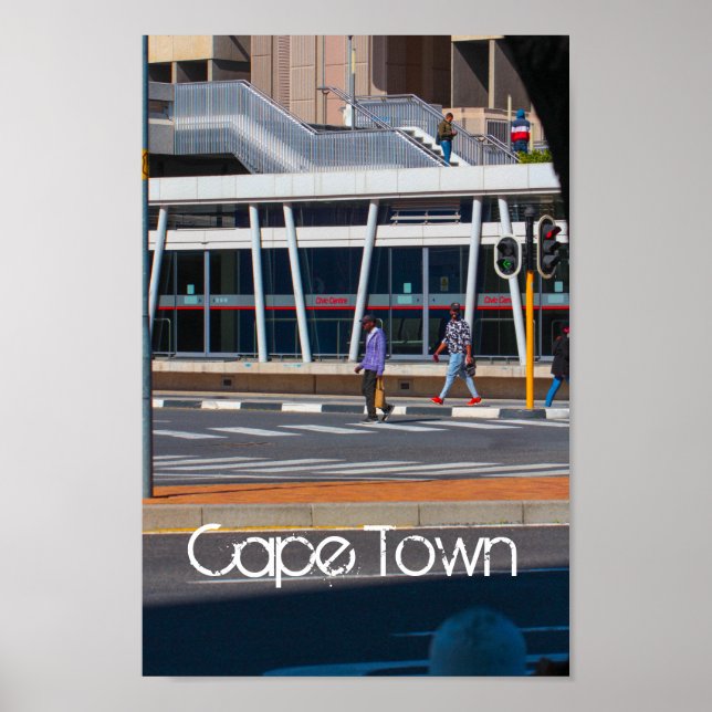 Affiche Cape Town City View ZA Afrique du Sud (Devant)
