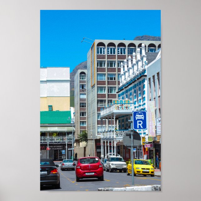 Affiche Cape Town Cityscape Architecture Afrique du Sud (Devant)