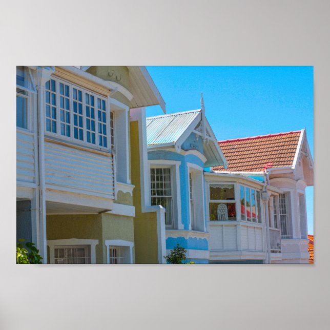 Affiche Cape Town Cityscape Architecture Afrique du Sud (Devant)