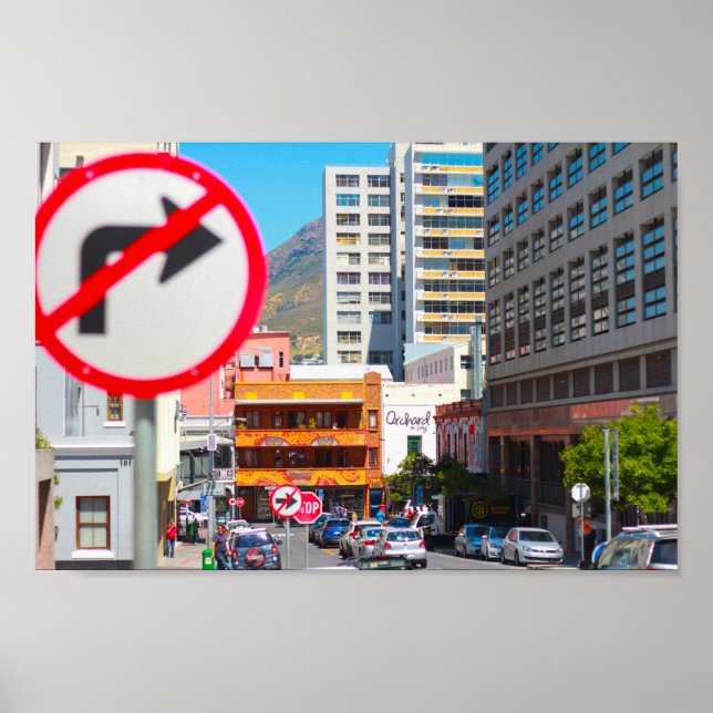 Affiche Cape Town Cityscape Architecture City Afrique du S (Devant)