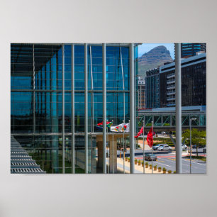 Affiche Cape Town Cityscape Lion's Head Afrique du Sud