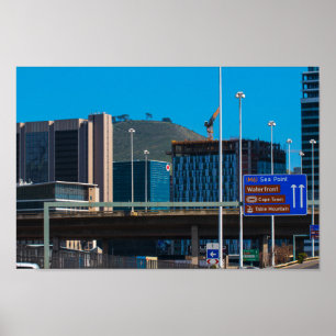 Affiche Cape Town Cityscape Signal Hill ZA Afrique du Sud