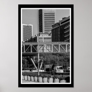 Affiche Cape Town Monochrome Cityscape Street Lifestyle