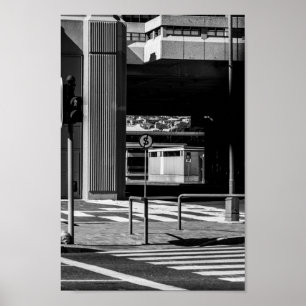 Affiche Cape Town Monochrome Cityscape Street Lifestyle
