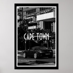 Affiche Cape Town Monochrome Cityscape Street Lifestyle